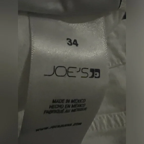 JOE’s JEANS The Ozzie Cutoff Denim Shorts in White SIZE 34 - Picture 5 of 6